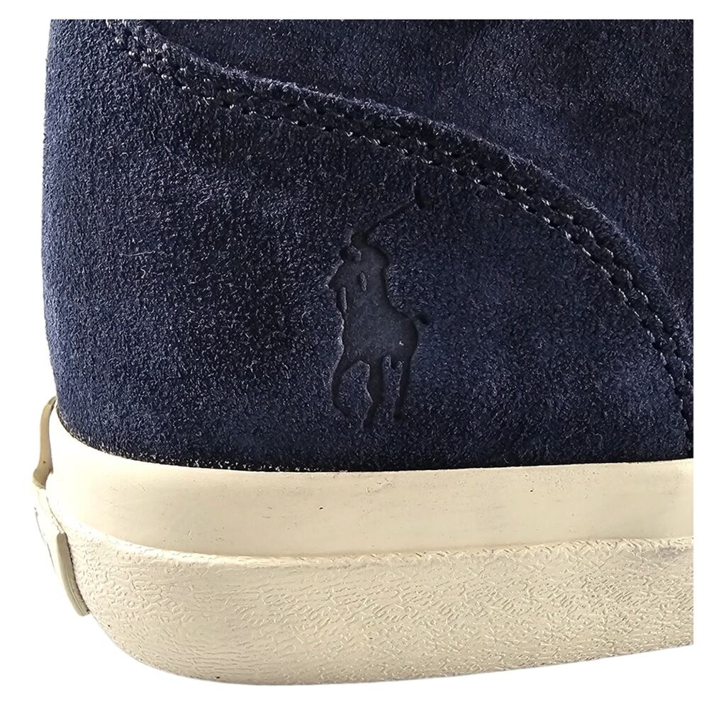 NWOT Polo Ralph Lauren Shoes Mens Size 13 Chukka Boots Blue Suede Keaton - Picture 11 of 16